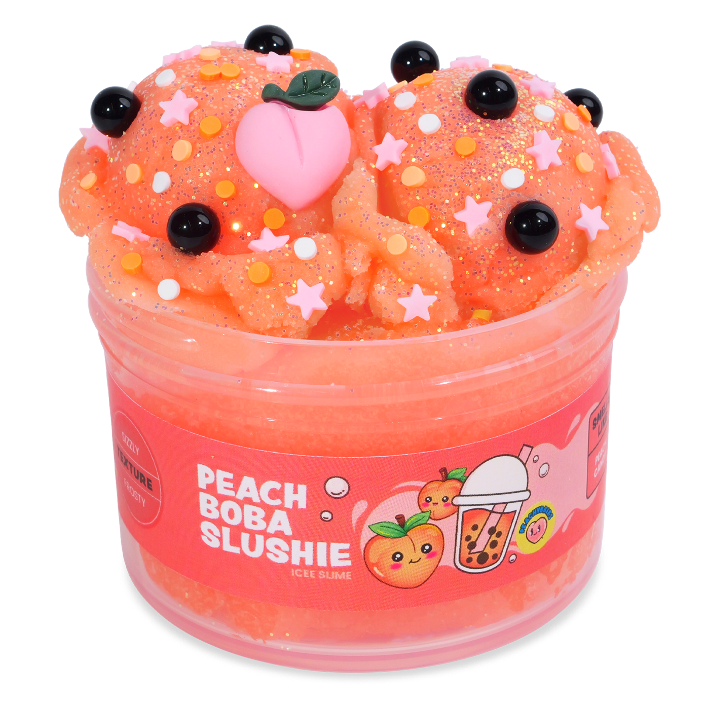 Peach Boba Slushie
