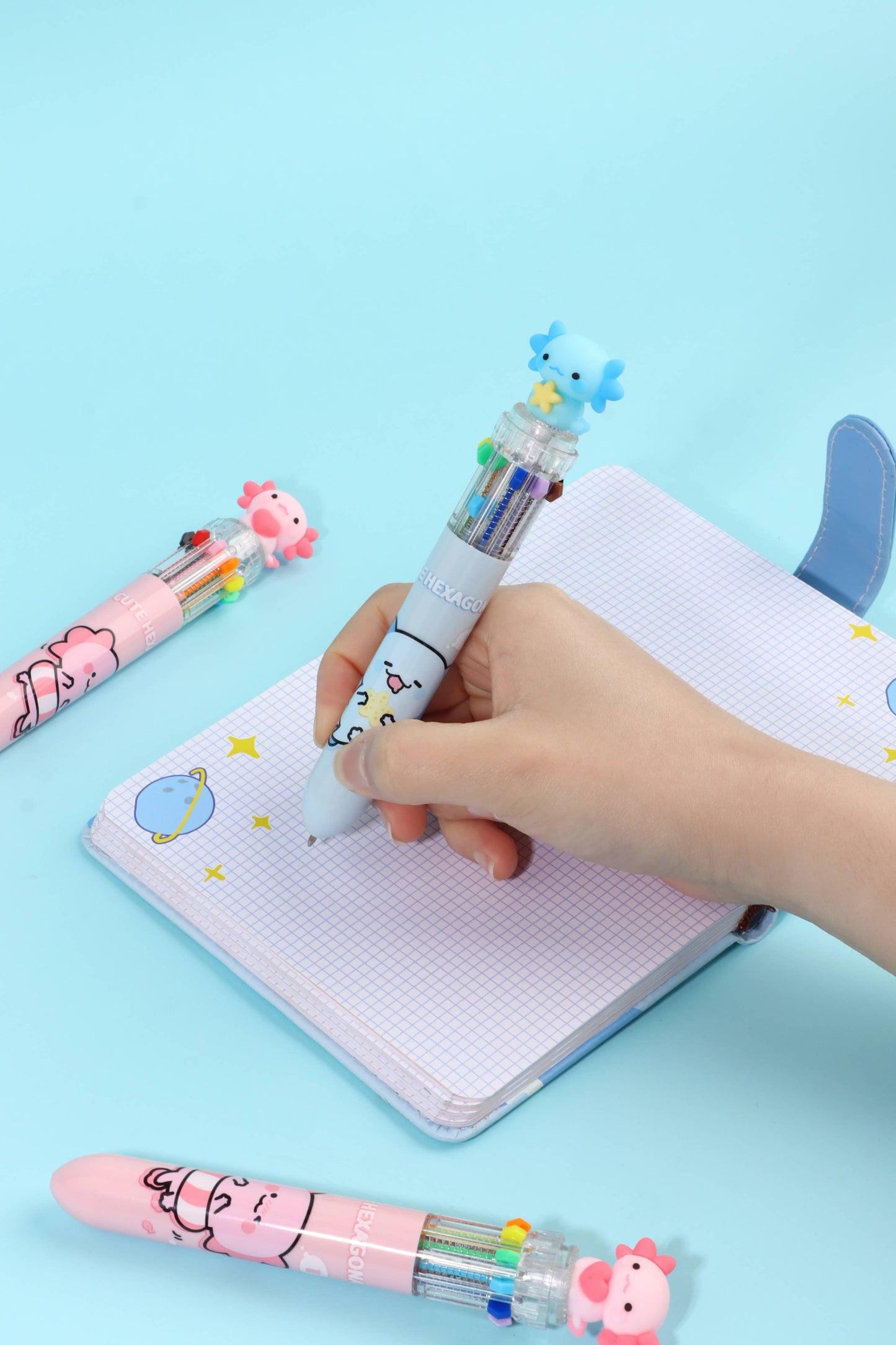 23035 Axolotl 10-Color Retractable Ball Pen-36
