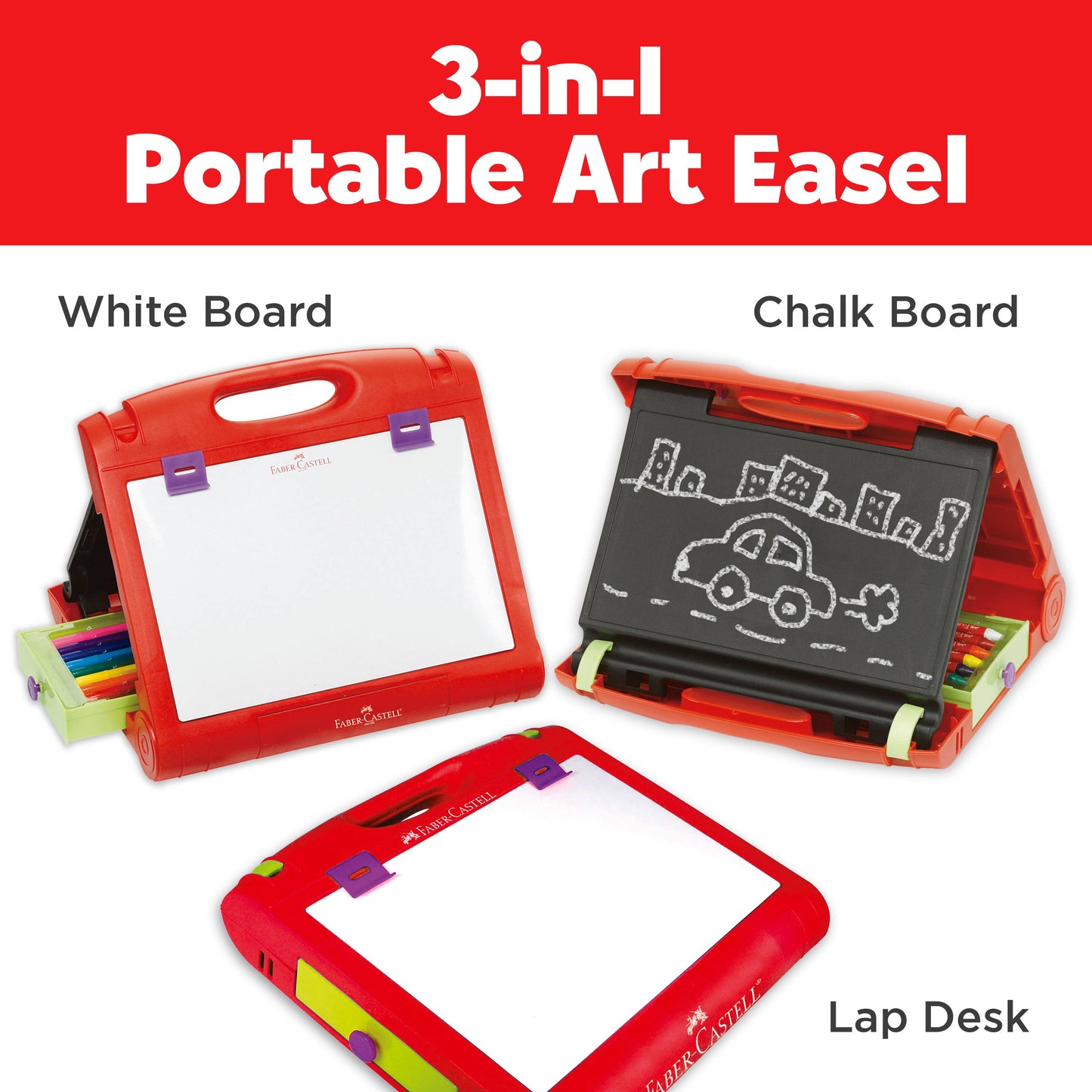 Do Art Travel Easel with 37 Pieces of Art Supplies for Kids