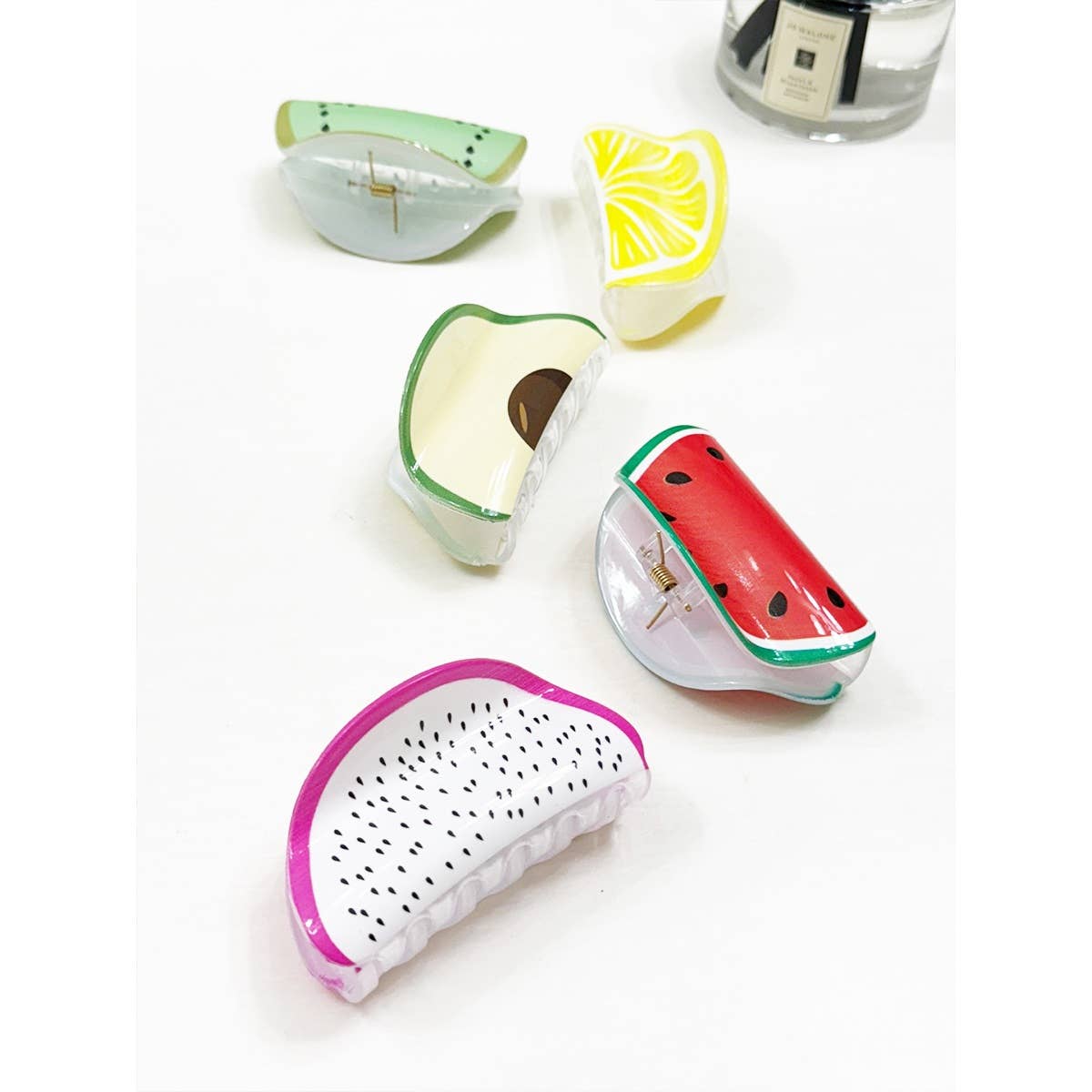 Fruit and Avocado Theme Hair Claw Clip