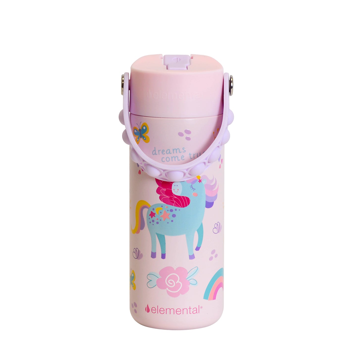 18oz Core Pop Bottle - Unicorn Rainbow