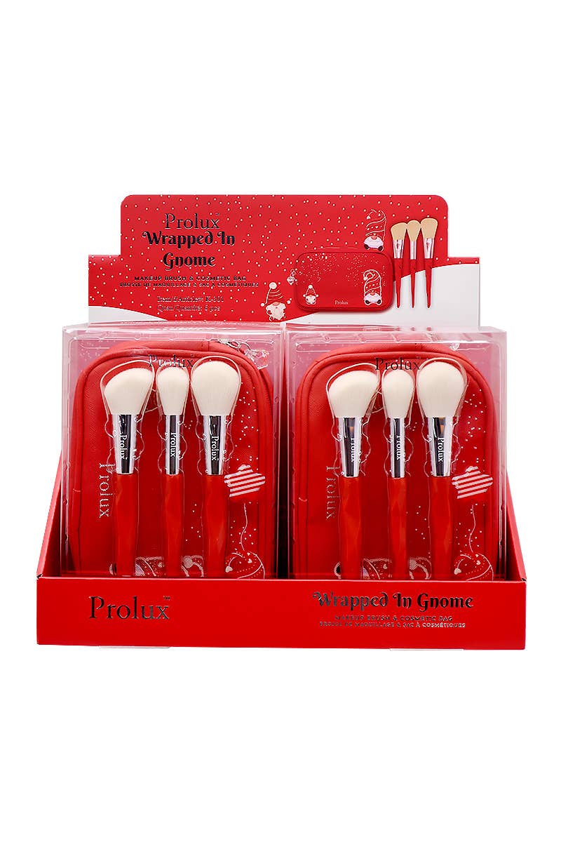 Prolux K-301 Wrapped In Gnome Makeup Brush & Bag Set - 6
