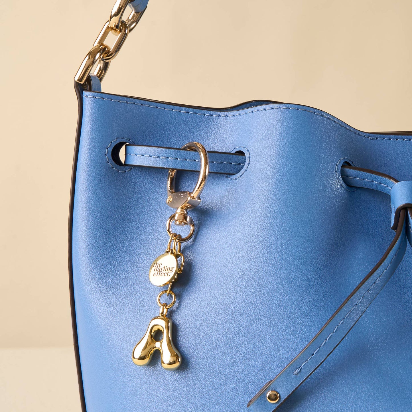 Bubble Letter Keychain Bag Charm-A