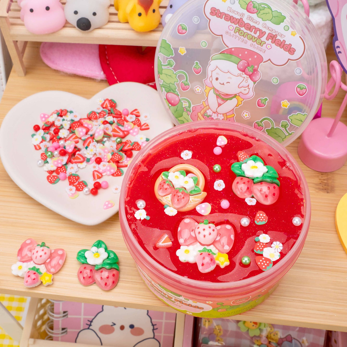 Strawberry Fields Forever Glitter Slime (4pcs/case)