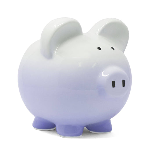 Purple Ombre Pig Bank