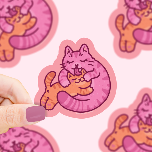 Mama Cat | Kittens | Mothers Day | Mom | Vinyl Sticker