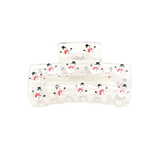 SNOW MAN RECTANGLE JAW HAIR CLIP