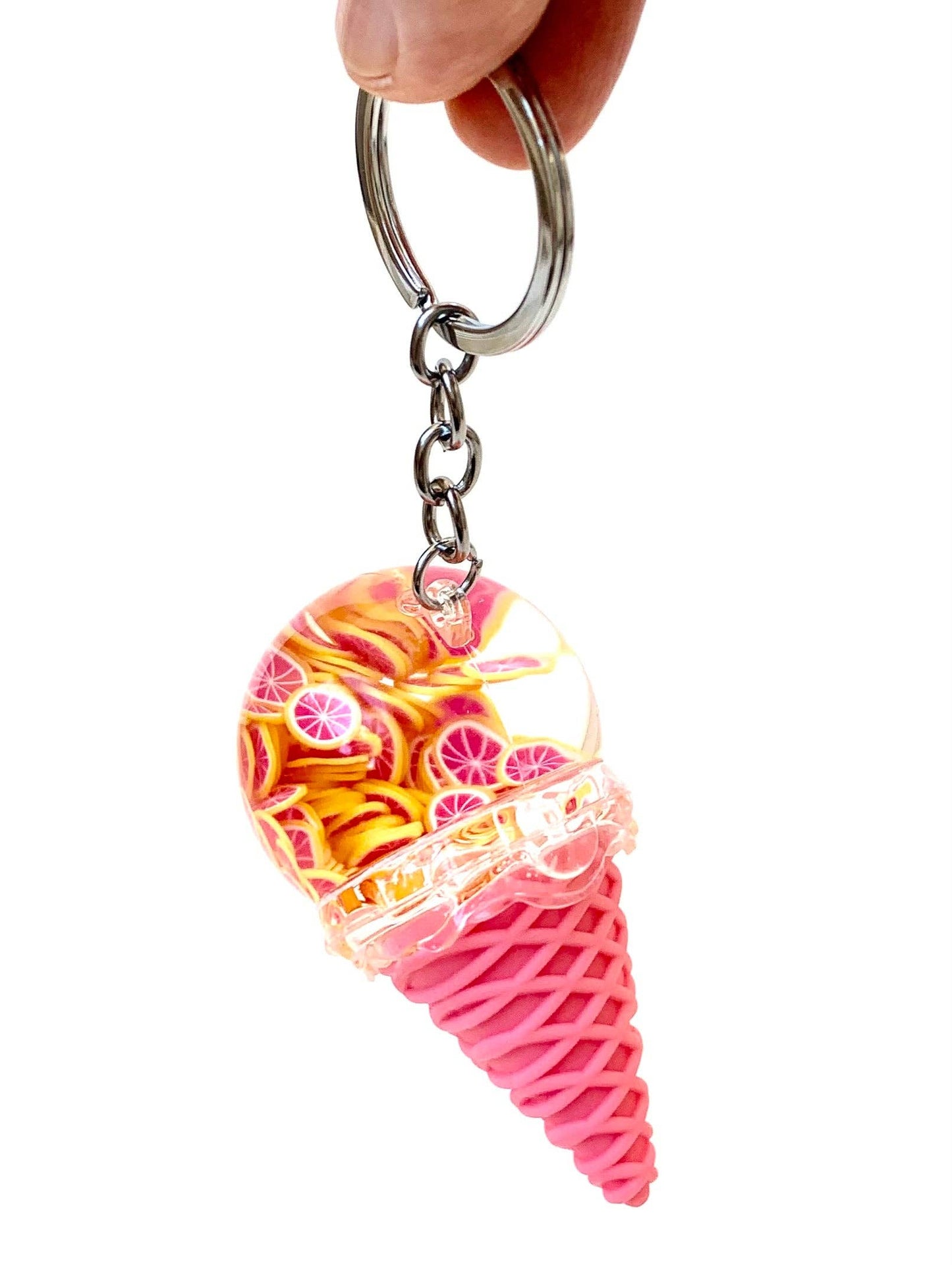 Fruit Ice Cream Floaty Key Charm