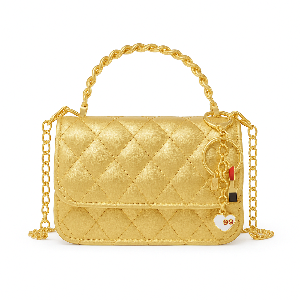 Girl's Classic Link Chain Top Handle Handbag