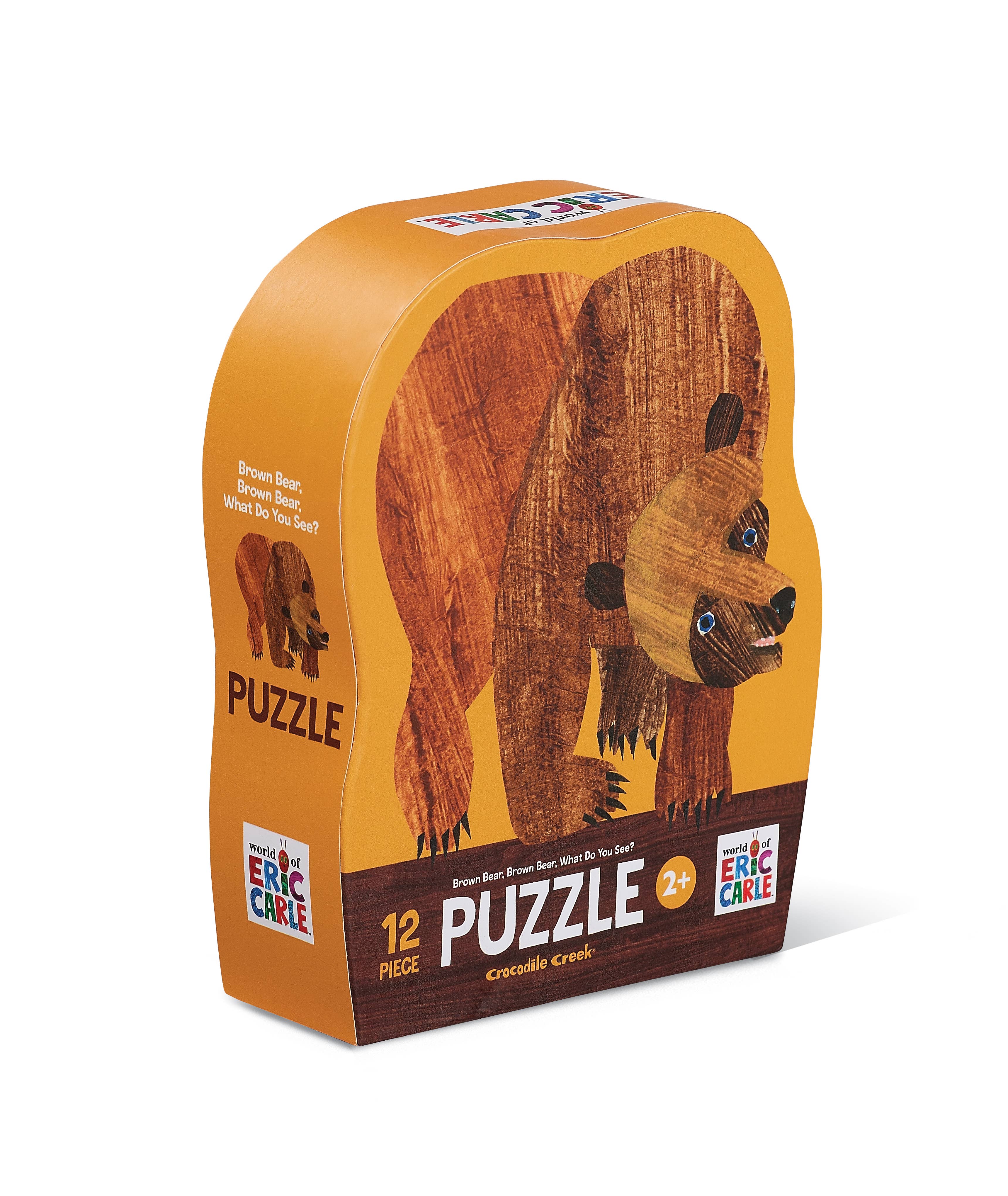 12-Piece Shaped Box Puzzle - Brown Bear – Pinwheels Toys & Games