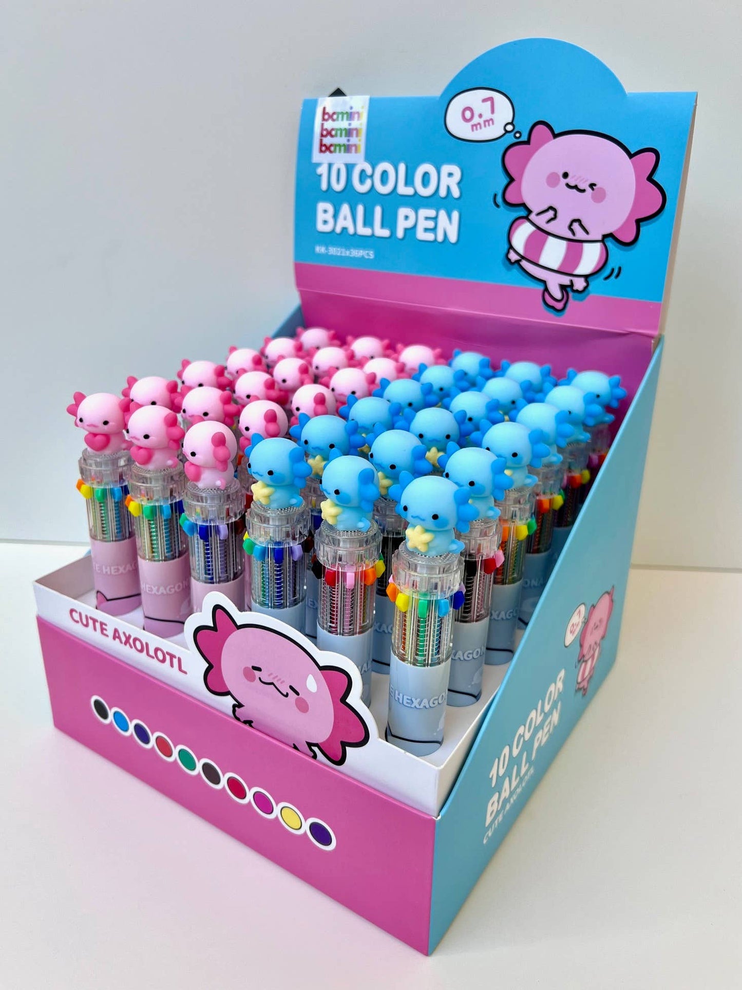 23035 Axolotl 10-Color Retractable Ball Pen-36