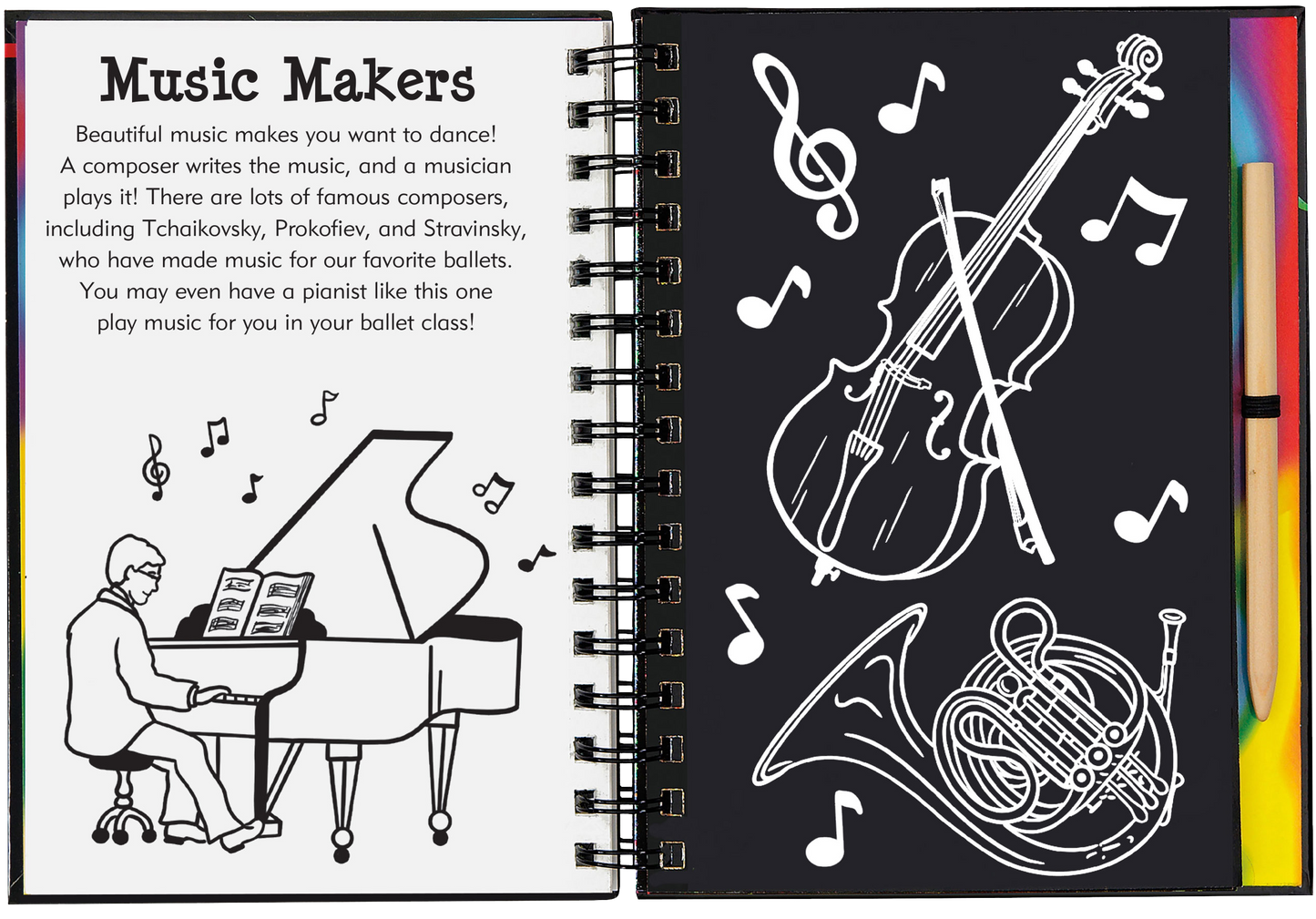 Scratch & Sketch Ballet (Trace Along)