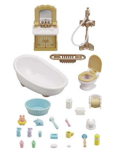 Calico Critters Country Bathroom Set, Dollhouse Furniture