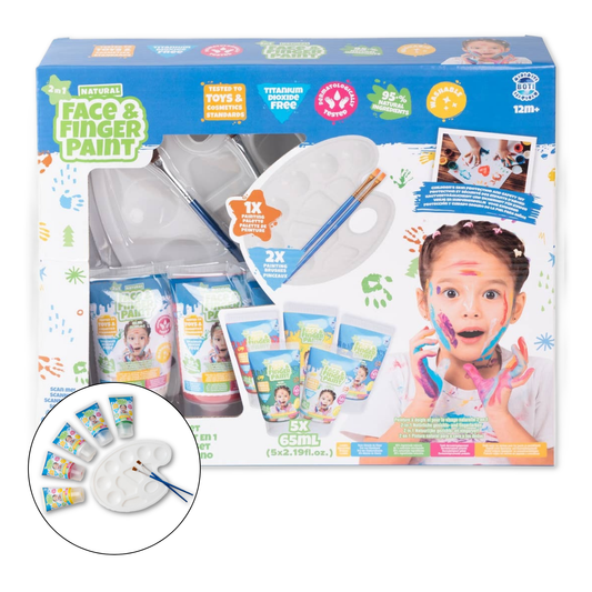 Natural Face & Finger Paint All in One Paint Set