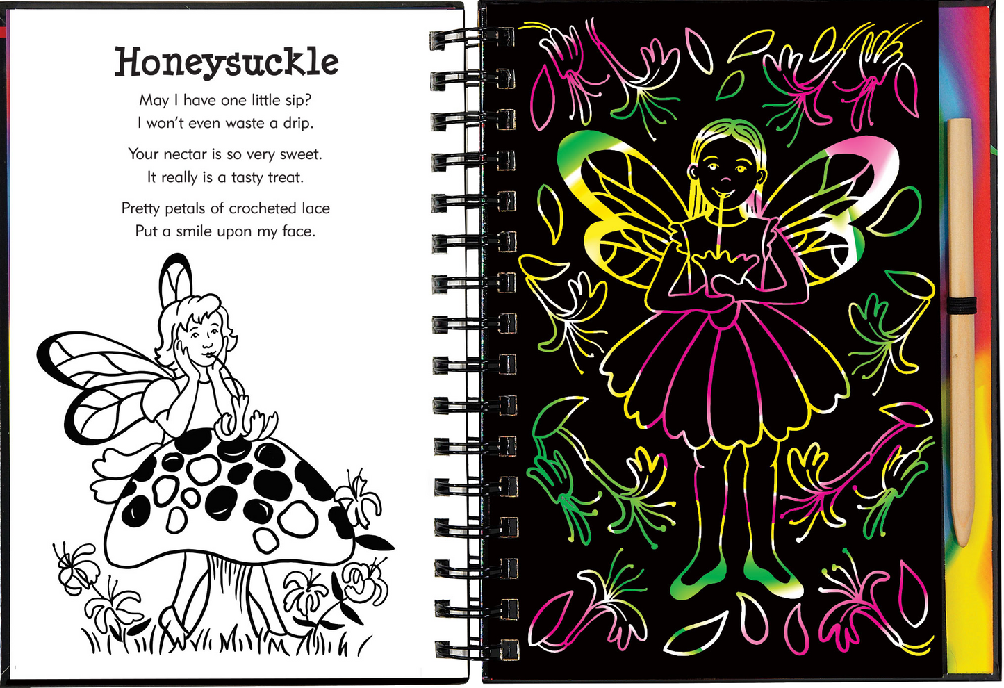 Scratch & Sketch™ Garden Fairies (Trace Along)