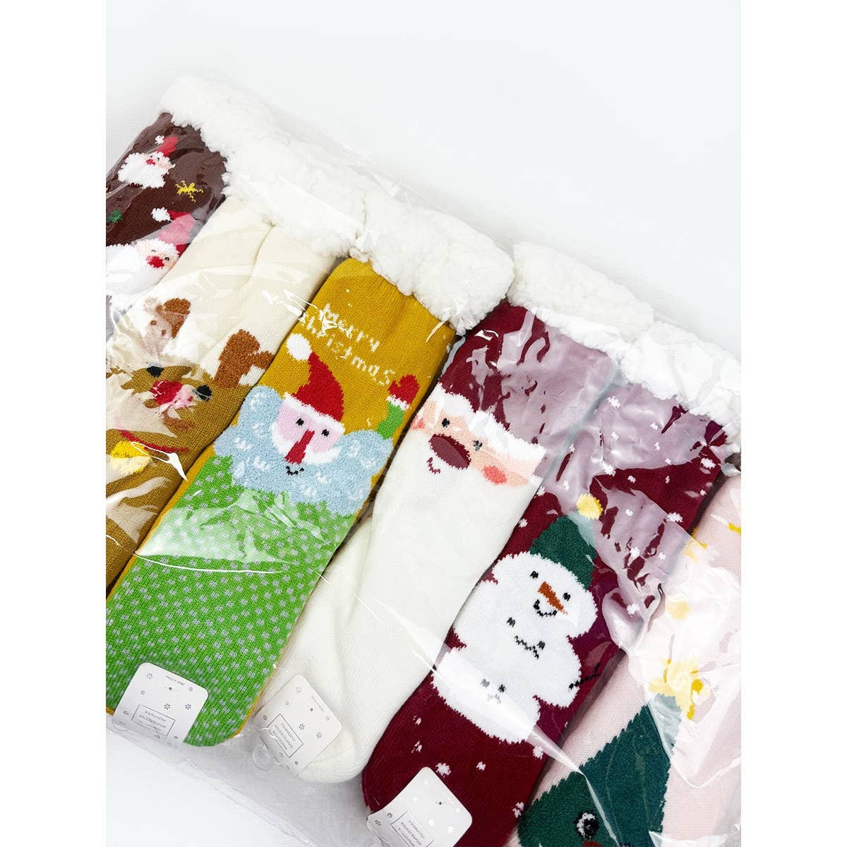Fluffy Thermal Sherpa Christmas Slipper Socks