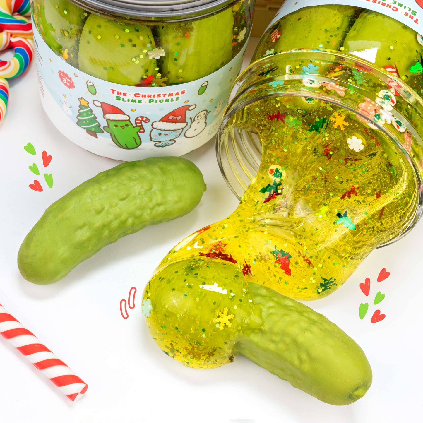 The Christmas Pickle Clear Slime (5pcs/case)