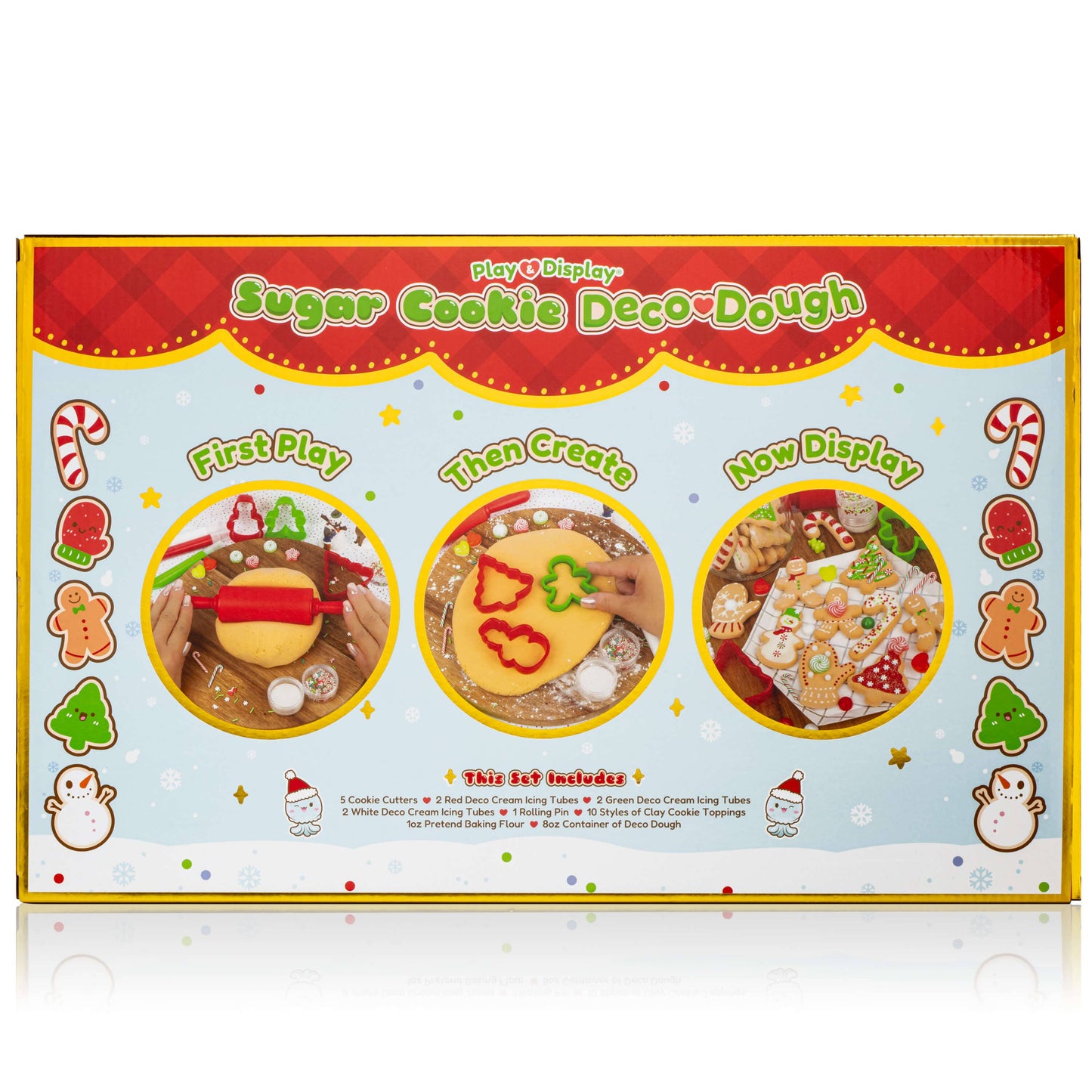 Play & Display Sugar Cookie Deco Dough Set (6pcs/case)