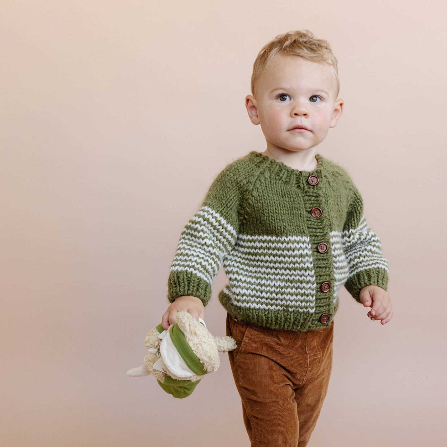 Stripe Cardigan Moss Kid Baby Sweater Fall Holiday Christmas