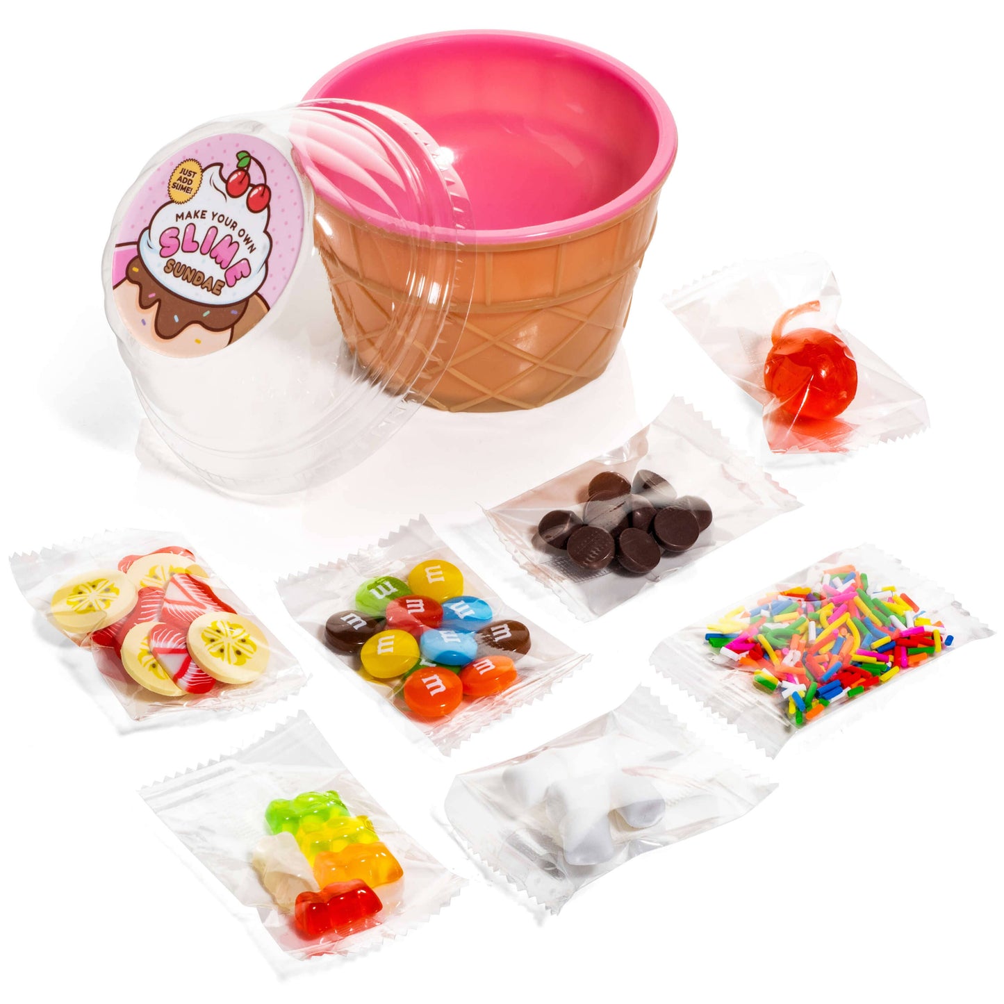 Slime Sundae Cup Toppings Kit - Just Add Slime! (4pcs/case)