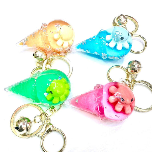 Octopus Ice Cream Floaty Key Charm