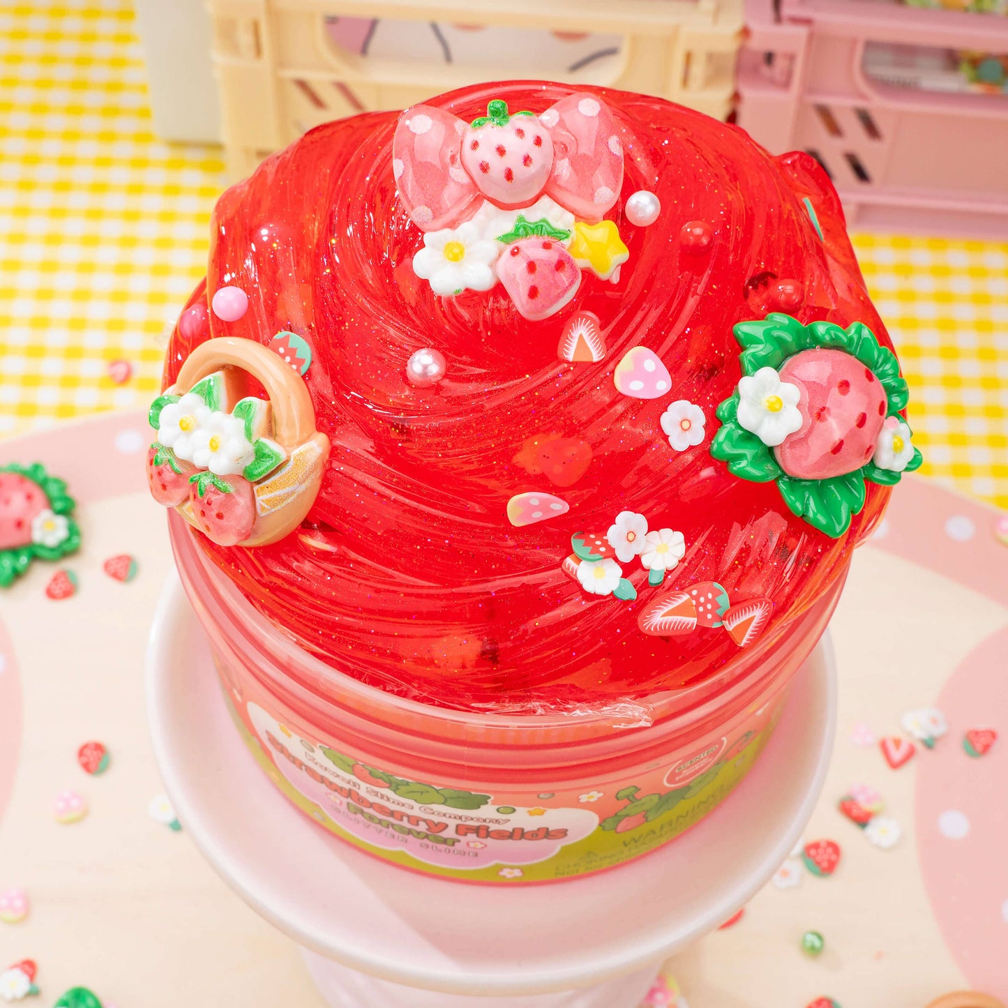 Strawberry Fields Forever Glitter Slime (4pcs/case)