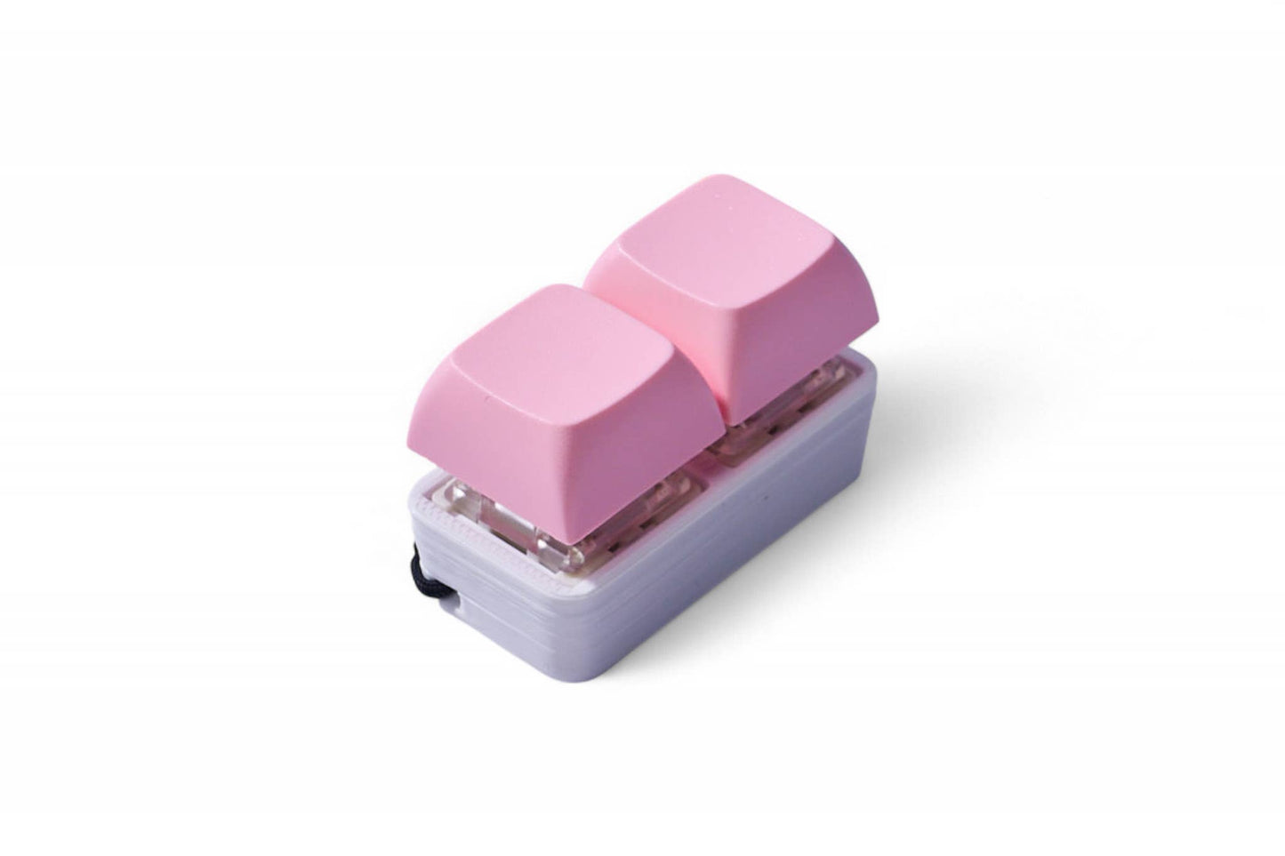 2 Key Mechanical Keyboard Fidget Keychain - Pastel Colors
