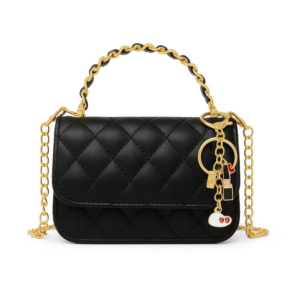 Girl's Classic Link Chain Top Handle Handbag