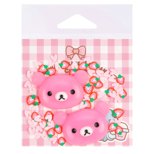 Straw-Bearry Slime Toppings Charm Bag