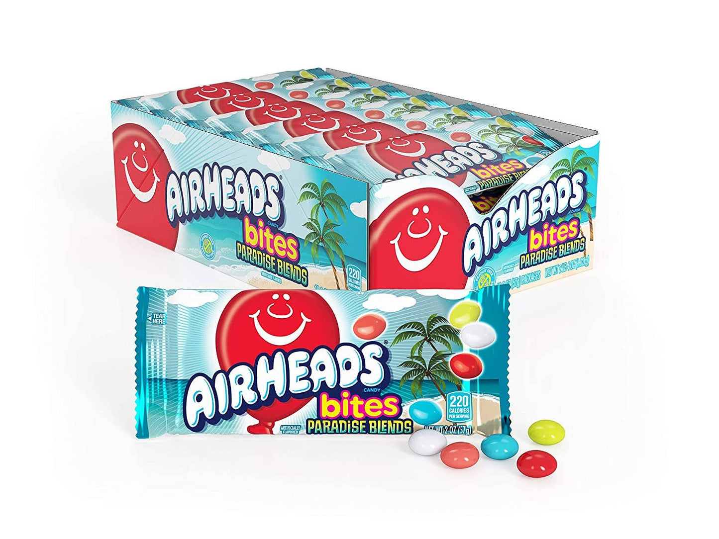 Airheads Bites Paradise Blend 2oz Bags, 18ct