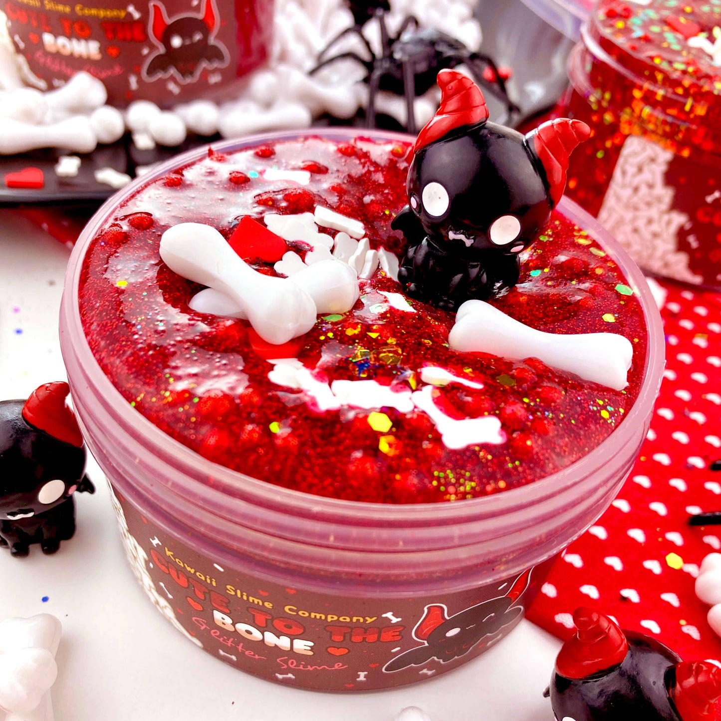 Cute To The Bone Glitter Slime