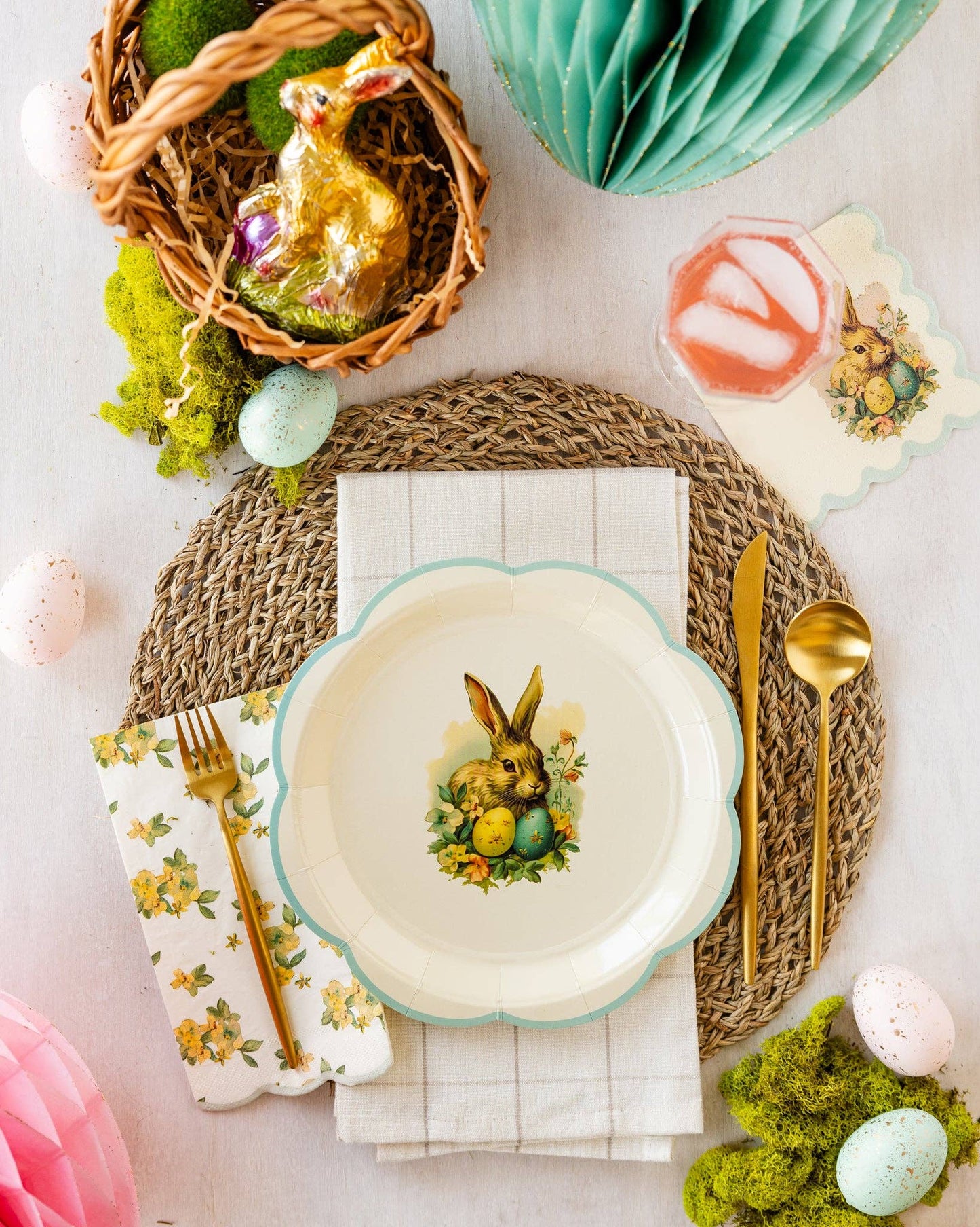 Vintage Easter Paper Dinner Napkin