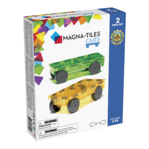 Magna-Tiles Cars 2 Piece Green & Yellow