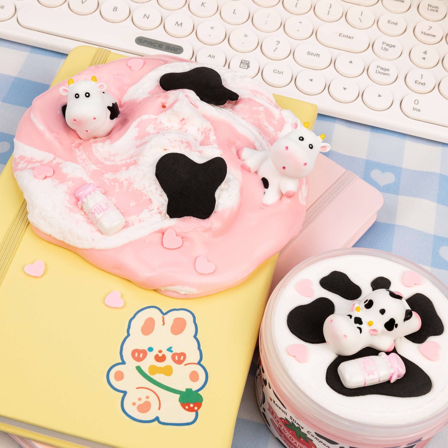 Straw-Dairy Cow 2 Slimes in 1 (4pcs/case)
