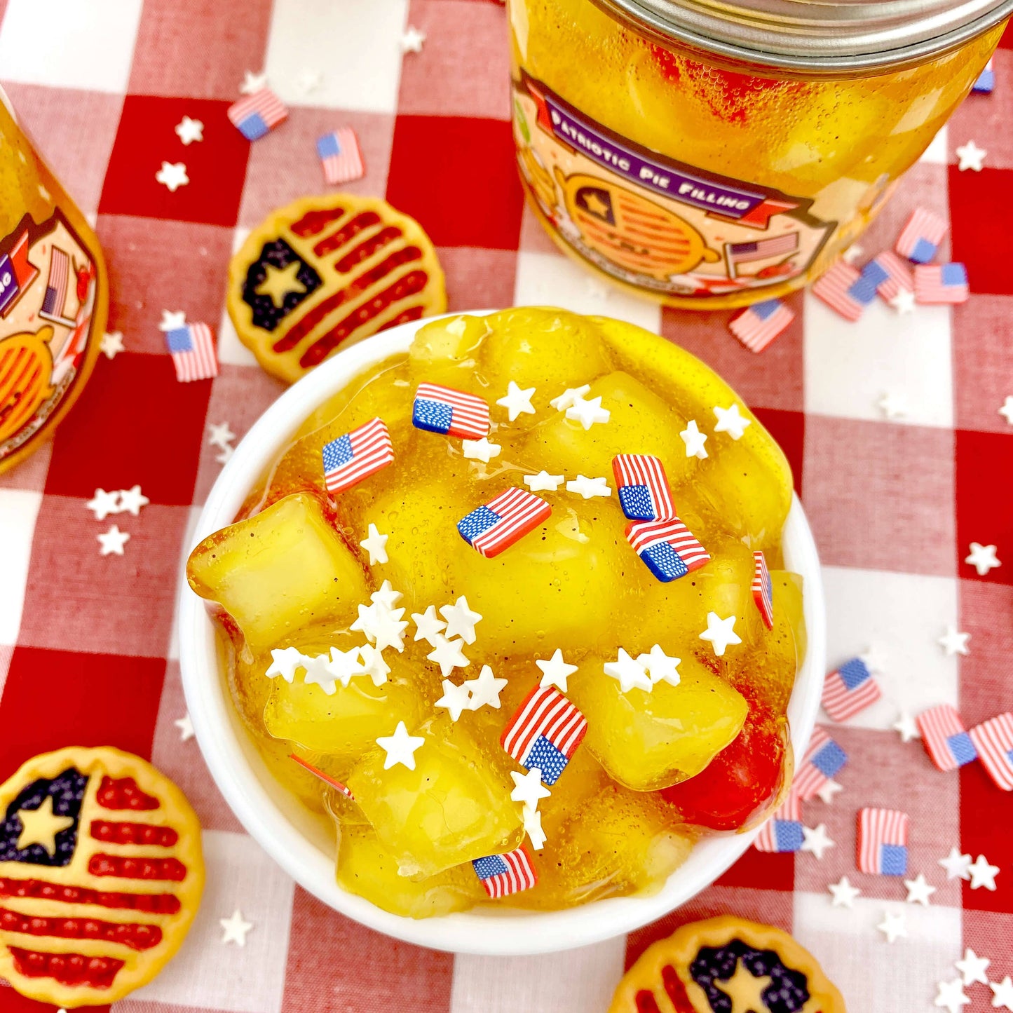 Patriotic Pie Filling Jelly Cube Slime (5pcs/case)