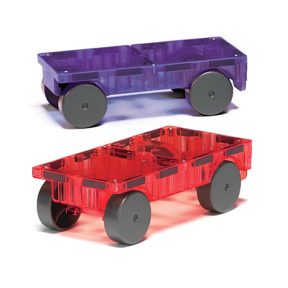 Magna-Tiles Cars 2 Piece Purple & Red