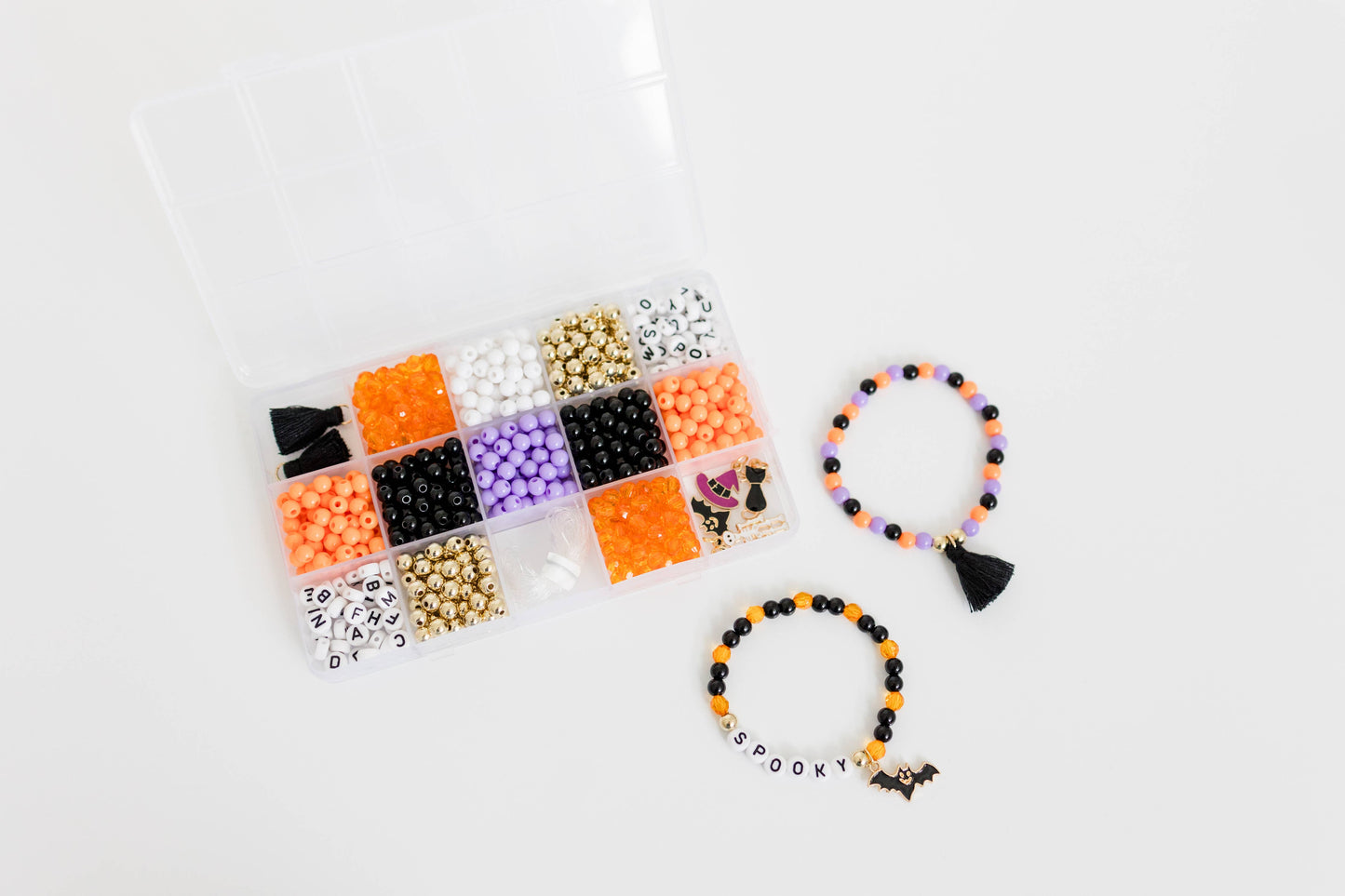 Halloween Spooky Season DIY Stretchy Bracelet Craft Kit