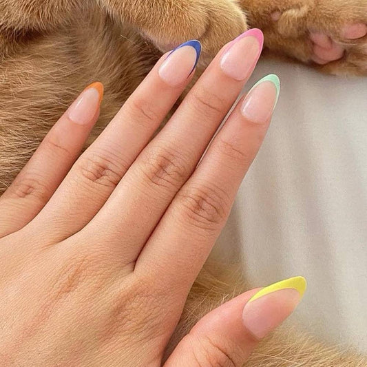 Sprinkles Press-On Nails | Short Almond | Bright Multicolor