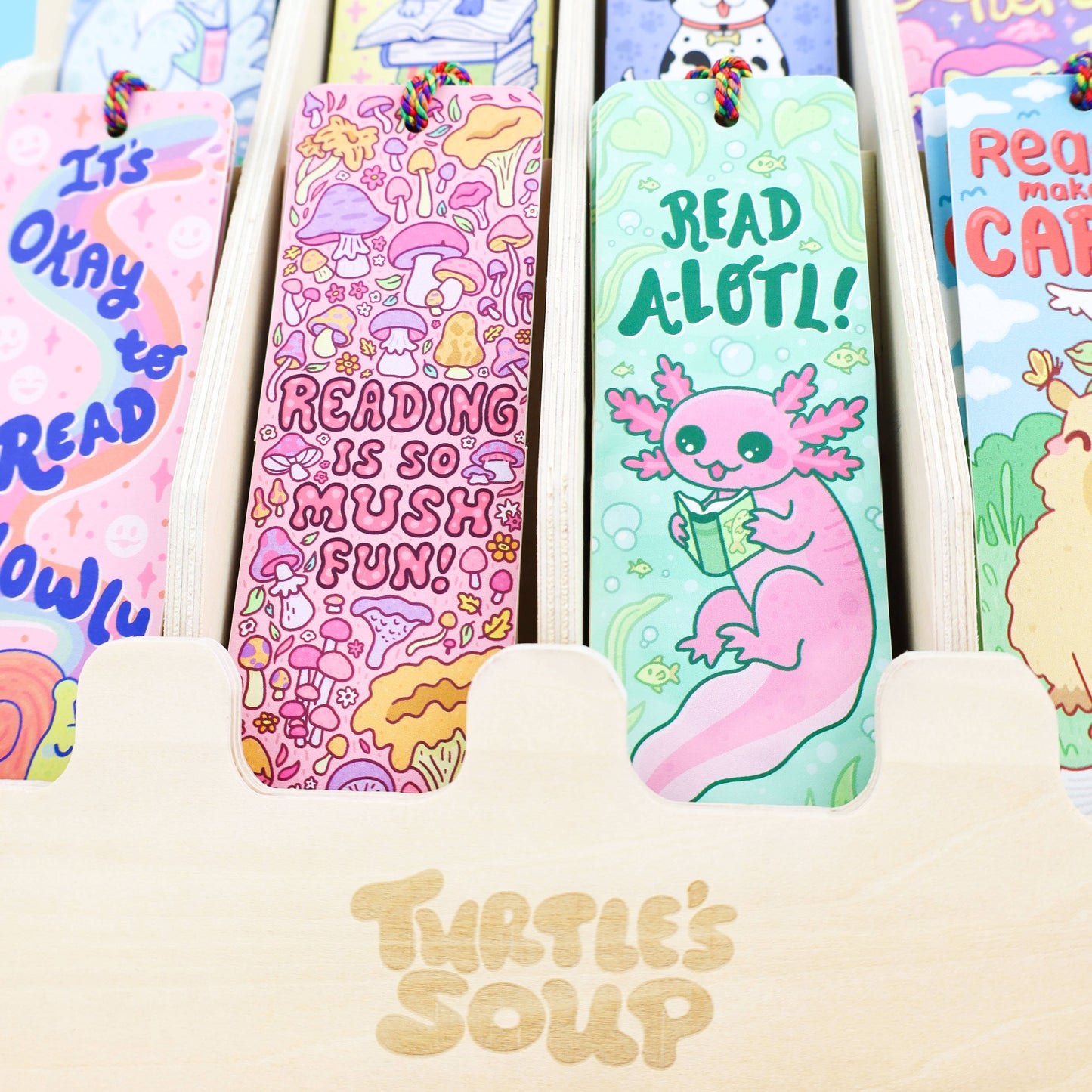 12 Pocket Bookmark and Small Goods Wooden Retail Display