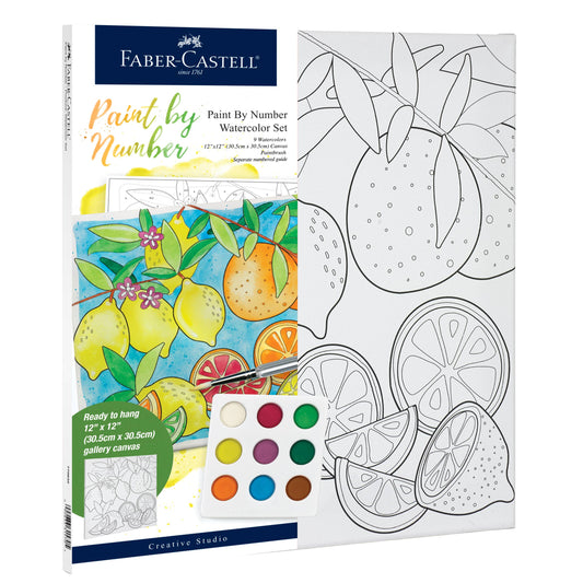 Watercolor Paint by Number Produce Wall Decor Craft