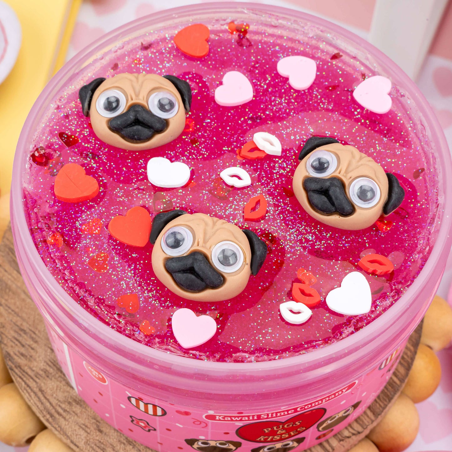 Pugs & Kisses Clear Signature Dome™ Slime (4pcs/case)