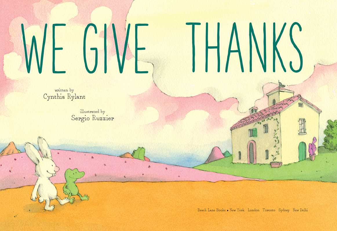 We Give Thanks by Cynthia Rylant