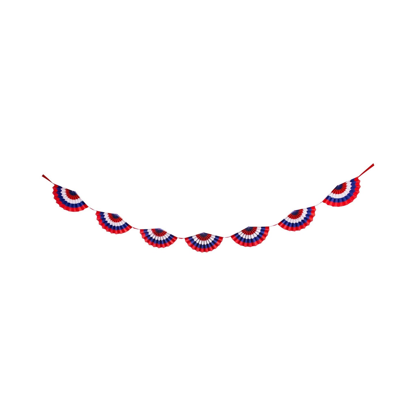 SSP1103 - Red White and Blue Fan Paper Bunting Banner
