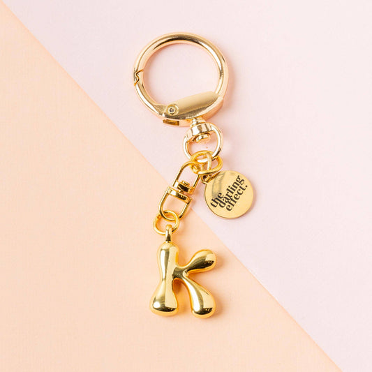 Bubble Letter Keychain Bag Charm-K
