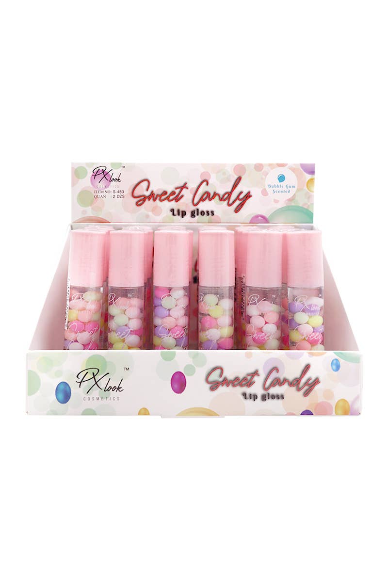 PxLook S-483 Sweet Candy Lip Gloss - 24pc