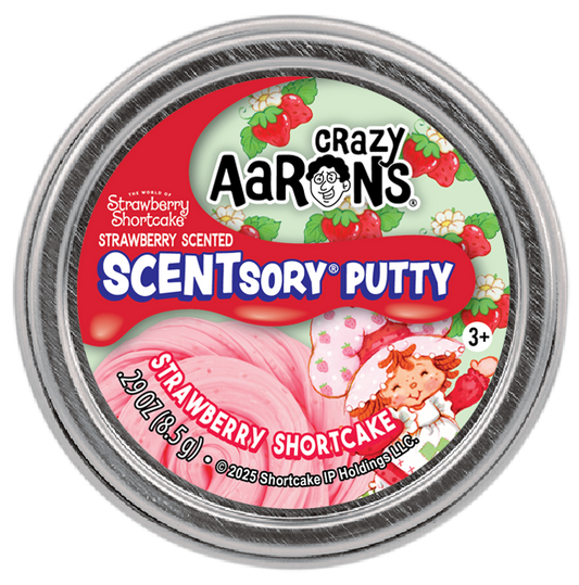 Mini Strawberry Shortcake - 2" Scentsory Thinking Putty Tin