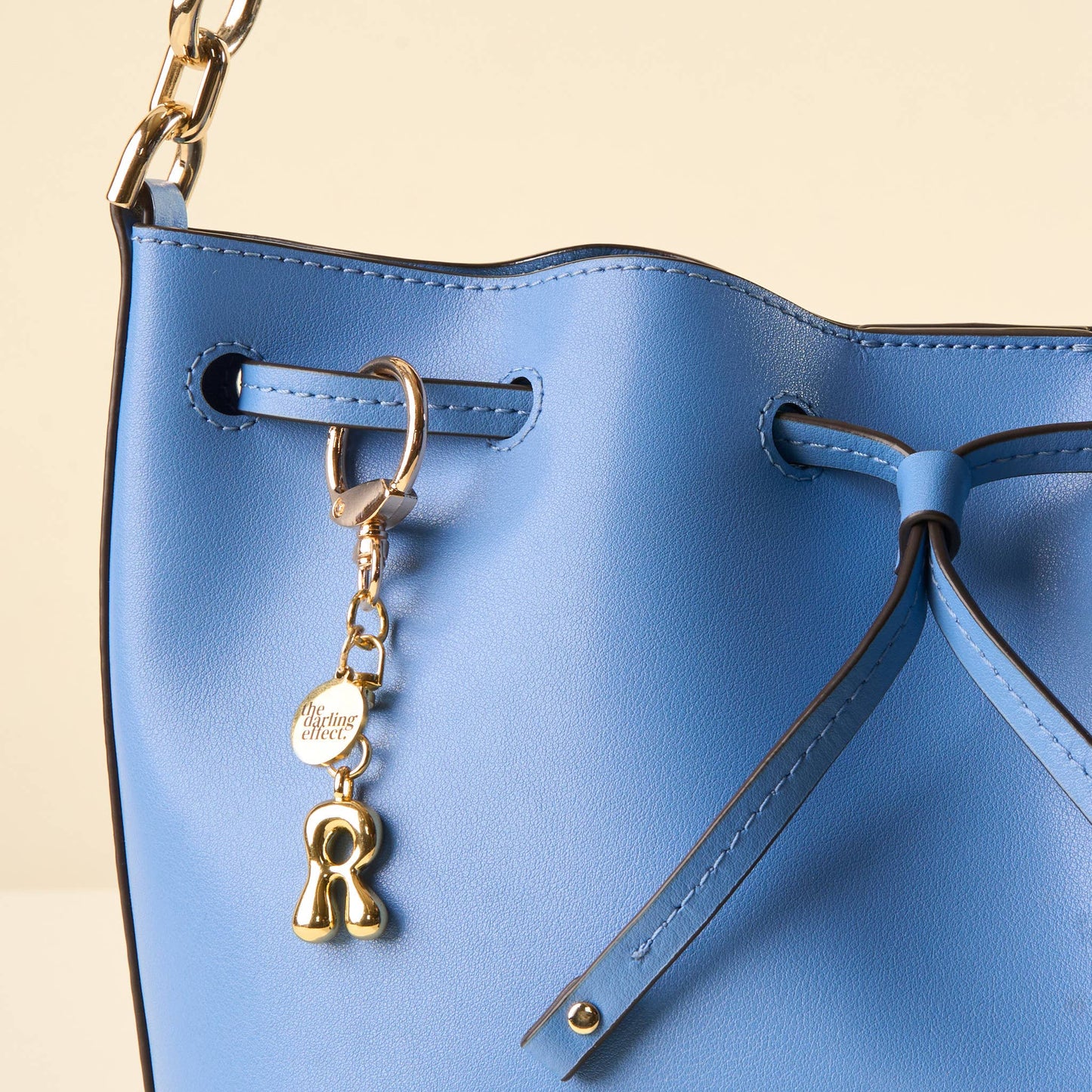 Bubble Letter Keychain Bag Charm-R