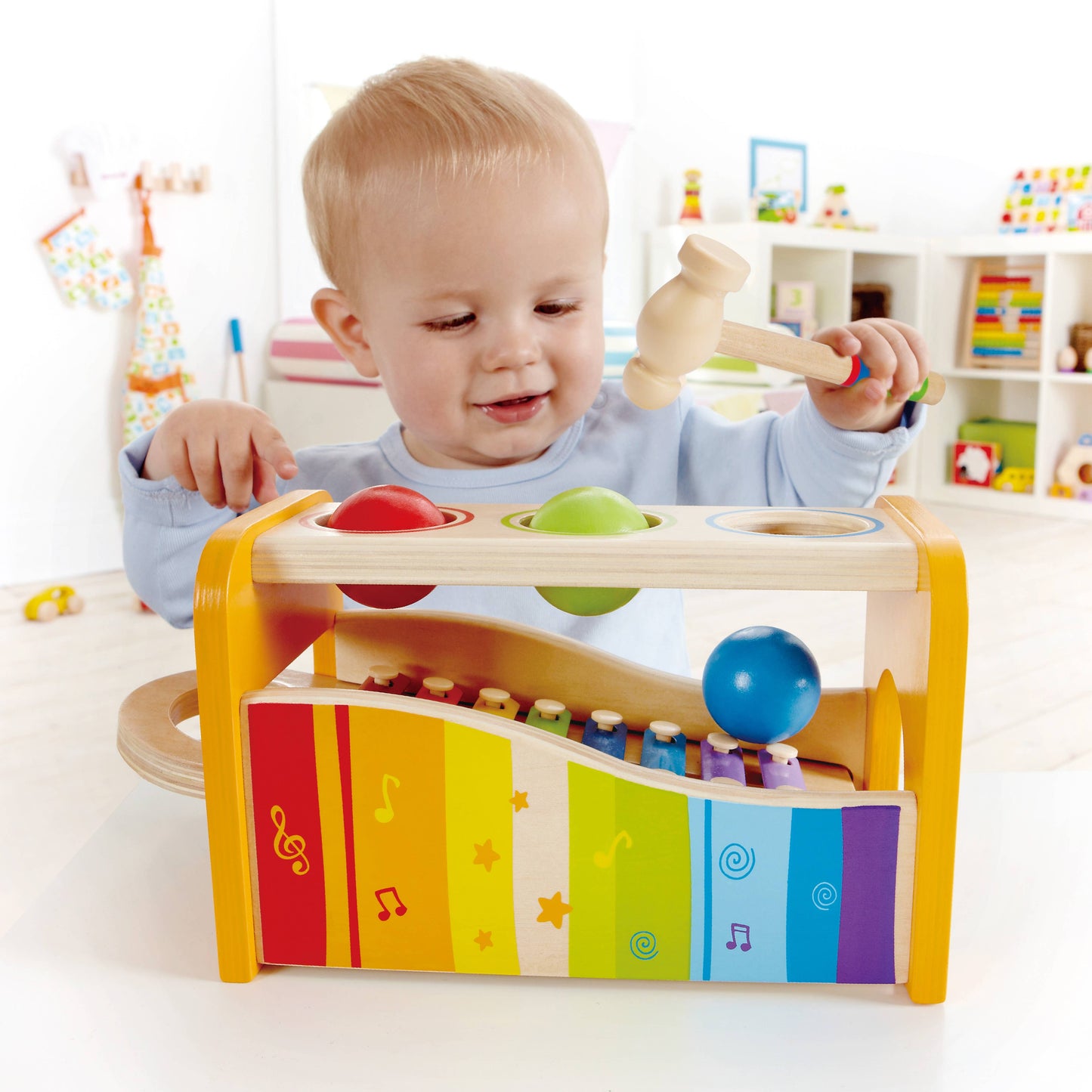 Hape Pound&Tap Bench - Musical Toy w/ Xylophone for Toddlers