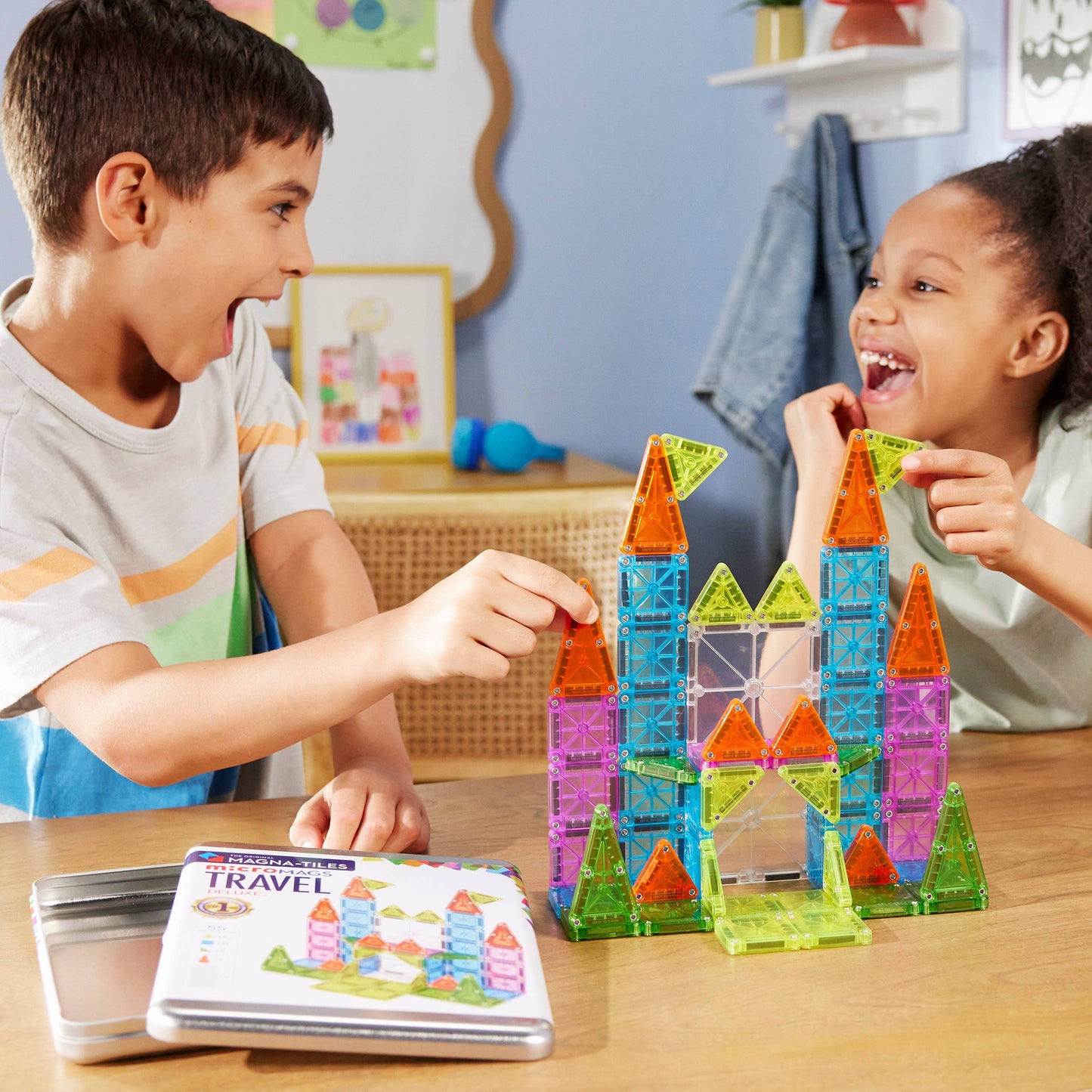 Magna-Tiles Travel Set Deluxe 55-Piece Set