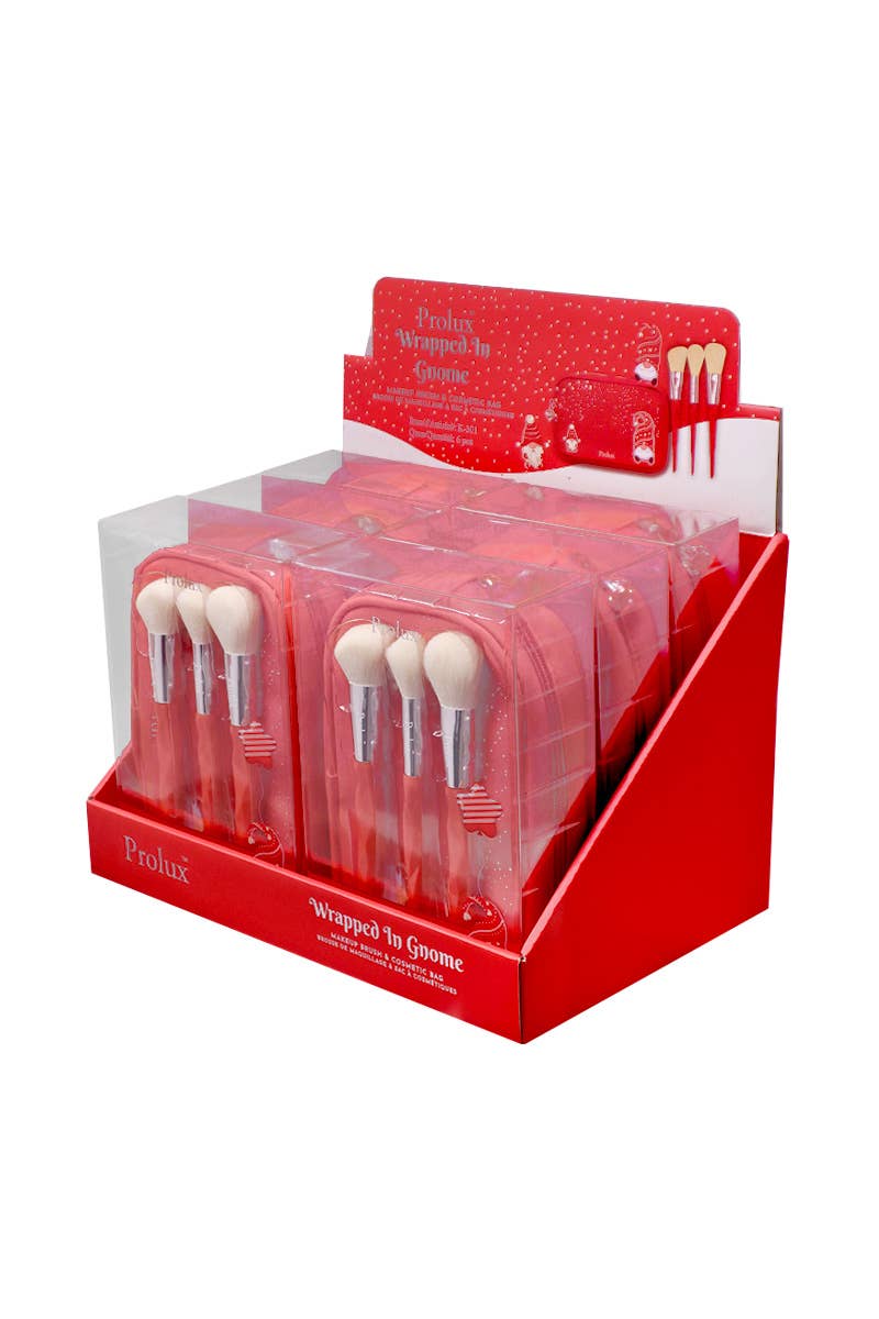 Prolux K-301 Wrapped In Gnome Makeup Brush & Bag Set - 6